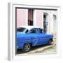 Cuba Fuerte Collection SQ - Blue Cuban Taxi-Philippe Hugonnard-Framed Photographic Print