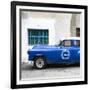 Cuba Fuerte Collection SQ - Blue Pontiac 1953 Original Classic Car-Philippe Hugonnard-Framed Photographic Print