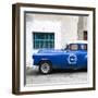 Cuba Fuerte Collection SQ - Blue Pontiac 1953 Original Classic Car-Philippe Hugonnard-Framed Photographic Print