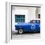 Cuba Fuerte Collection SQ - Blue Pontiac 1953 Original Classic Car-Philippe Hugonnard-Framed Photographic Print