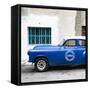 Cuba Fuerte Collection SQ - Blue Pontiac 1953 Original Classic Car-Philippe Hugonnard-Framed Stretched Canvas