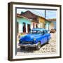 Cuba Fuerte Collection SQ - Blue Taxi in Trinidad-Philippe Hugonnard-Framed Photographic Print