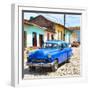 Cuba Fuerte Collection SQ - Blue Taxi in Trinidad-Philippe Hugonnard-Framed Photographic Print