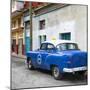 Cuba Fuerte Collection SQ - Blue Taxi Pontiac 1953-Philippe Hugonnard-Mounted Photographic Print