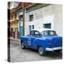 Cuba Fuerte Collection SQ - Blue Taxi Pontiac 1953-Philippe Hugonnard-Stretched Canvas
