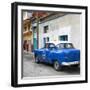 Cuba Fuerte Collection SQ - Blue Taxi Pontiac 1953-Philippe Hugonnard-Framed Photographic Print