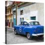 Cuba Fuerte Collection SQ - Blue Taxi Pontiac 1953-Philippe Hugonnard-Stretched Canvas