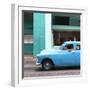 Cuba Fuerte Collection SQ - Blue Taxi-Philippe Hugonnard-Framed Photographic Print