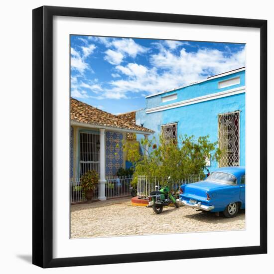 Cuba Fuerte Collection SQ - Blue Trinidad-Philippe Hugonnard-Framed Photographic Print