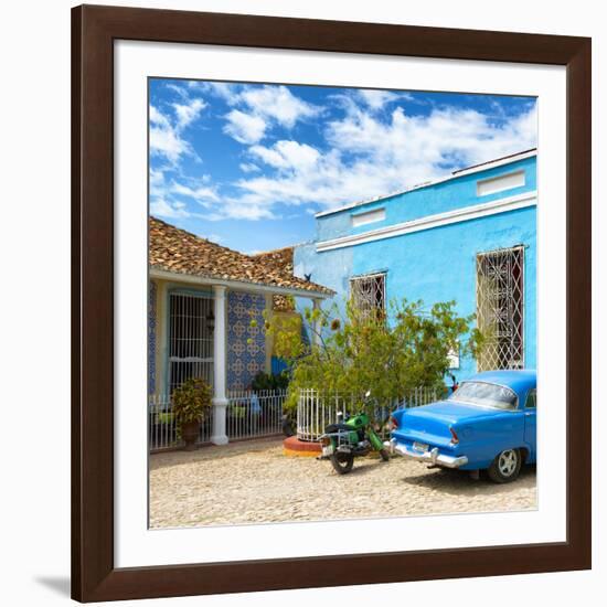 Cuba Fuerte Collection SQ - Blue Trinidad-Philippe Hugonnard-Framed Photographic Print