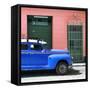 Cuba Fuerte Collection SQ - Blue Vintage Car-Philippe Hugonnard-Framed Stretched Canvas