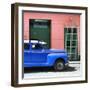 Cuba Fuerte Collection SQ - Blue Vintage Car-Philippe Hugonnard-Framed Photographic Print