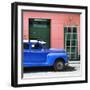 Cuba Fuerte Collection SQ - Blue Vintage Car-Philippe Hugonnard-Framed Photographic Print