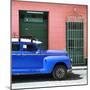 Cuba Fuerte Collection SQ - Blue Vintage Car-Philippe Hugonnard-Mounted Photographic Print