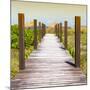 Cuba Fuerte Collection SQ - Boardwalk on the Beach at Sunset-Philippe Hugonnard-Mounted Photographic Print