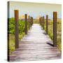 Cuba Fuerte Collection SQ - Boardwalk on the Beach at Sunset-Philippe Hugonnard-Stretched Canvas