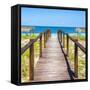 Cuba Fuerte Collection SQ - Boardwalk on the Beach III-Philippe Hugonnard-Framed Stretched Canvas