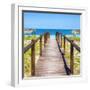 Cuba Fuerte Collection SQ - Boardwalk on the Beach III-Philippe Hugonnard-Framed Photographic Print