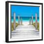 Cuba Fuerte Collection SQ - Boardwalk on the Beach-Philippe Hugonnard-Framed Photographic Print