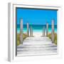 Cuba Fuerte Collection SQ - Boardwalk on the Beach-Philippe Hugonnard-Framed Photographic Print