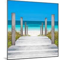 Cuba Fuerte Collection SQ - Boardwalk on the Beach-Philippe Hugonnard-Mounted Photographic Print