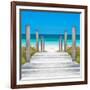 Cuba Fuerte Collection SQ - Boardwalk on the Beach-Philippe Hugonnard-Framed Photographic Print