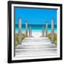 Cuba Fuerte Collection SQ - Boardwalk on the Beach-Philippe Hugonnard-Framed Photographic Print