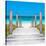 Cuba Fuerte Collection SQ - Boardwalk on the Beach-Philippe Hugonnard-Stretched Canvas