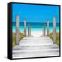 Cuba Fuerte Collection SQ - Boardwalk on the Beach-Philippe Hugonnard-Framed Stretched Canvas