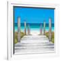 Cuba Fuerte Collection SQ - Boardwalk on the Beach-Philippe Hugonnard-Framed Photographic Print