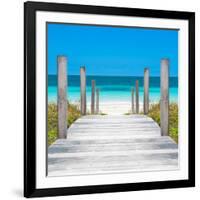 Cuba Fuerte Collection SQ - Boardwalk on the Beach-Philippe Hugonnard-Framed Photographic Print