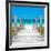 Cuba Fuerte Collection SQ - Boardwalk on the Beach-Philippe Hugonnard-Framed Photographic Print