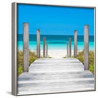 Cuba Fuerte Collection SQ - Boardwalk on the Beach-Philippe Hugonnard-Framed Photographic Print