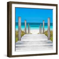 Cuba Fuerte Collection SQ - Boardwalk on the Beach-Philippe Hugonnard-Framed Photographic Print