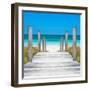 Cuba Fuerte Collection SQ - Boardwalk on the Beach-Philippe Hugonnard-Framed Photographic Print