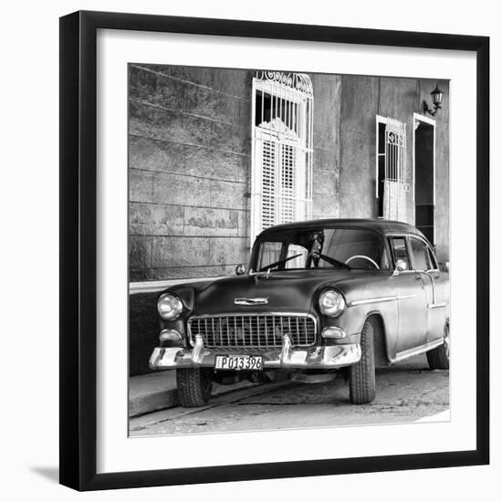 Cuba Fuerte Collection SQ BW - American Classic Car II-Philippe Hugonnard-Framed Photographic Print