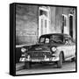 Cuba Fuerte Collection SQ BW - American Classic Car II-Philippe Hugonnard-Framed Stretched Canvas