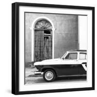 Cuba Fuerte Collection SQ BW - American Classic Car II-Philippe Hugonnard-Framed Photographic Print