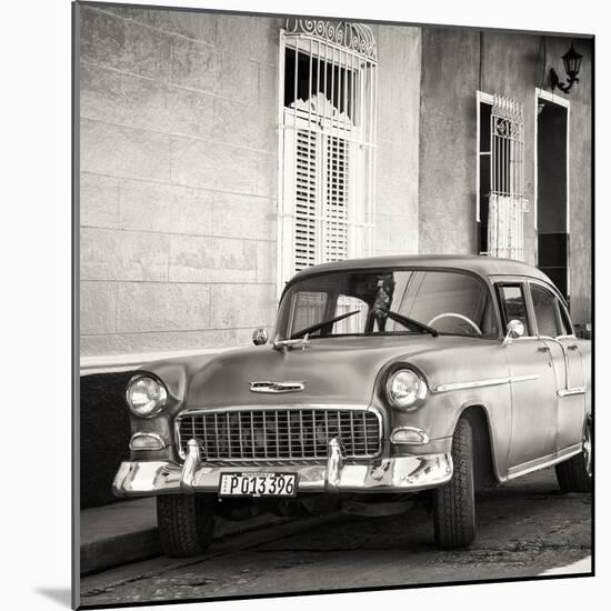 Cuba Fuerte Collection SQ BW - American Classic Car-Philippe Hugonnard-Mounted Photographic Print