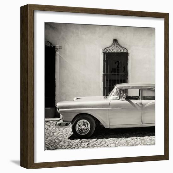 Cuba Fuerte Collection SQ BW - American Classic Car-Philippe Hugonnard-Framed Photographic Print