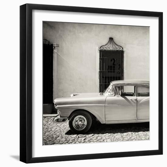 Cuba Fuerte Collection SQ BW - American Classic Car-Philippe Hugonnard-Framed Photographic Print