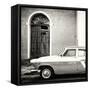 Cuba Fuerte Collection SQ BW - American Classic Car-Philippe Hugonnard-Framed Stretched Canvas