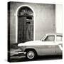 Cuba Fuerte Collection SQ BW - American Classic Car-Philippe Hugonnard-Stretched Canvas