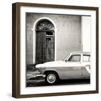 Cuba Fuerte Collection SQ BW - American Classic Car-Philippe Hugonnard-Framed Photographic Print