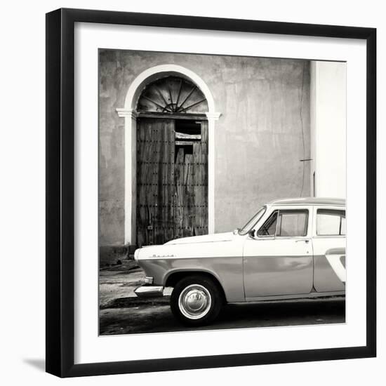 Cuba Fuerte Collection SQ BW - American Classic Car-Philippe Hugonnard-Framed Photographic Print