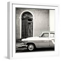 Cuba Fuerte Collection SQ BW - American Classic Car-Philippe Hugonnard-Framed Photographic Print