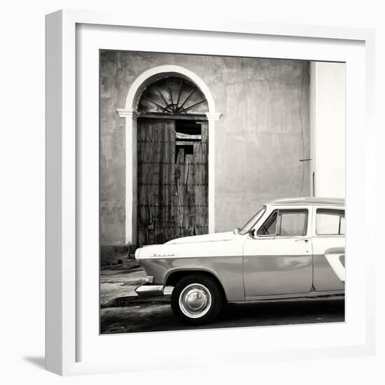 Cuba Fuerte Collection SQ BW - American Classic Car-Philippe Hugonnard-Framed Photographic Print