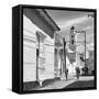 Cuba Fuerte Collection SQ BW - Architecture Trinidad-Philippe Hugonnard-Framed Stretched Canvas