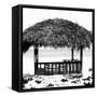 Cuba Fuerte Collection SQ BW - Beach Hut-Philippe Hugonnard-Framed Stretched Canvas