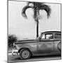 Cuba Fuerte Collection SQ BW - Beautiful Retro Black Car-Philippe Hugonnard-Mounted Photographic Print